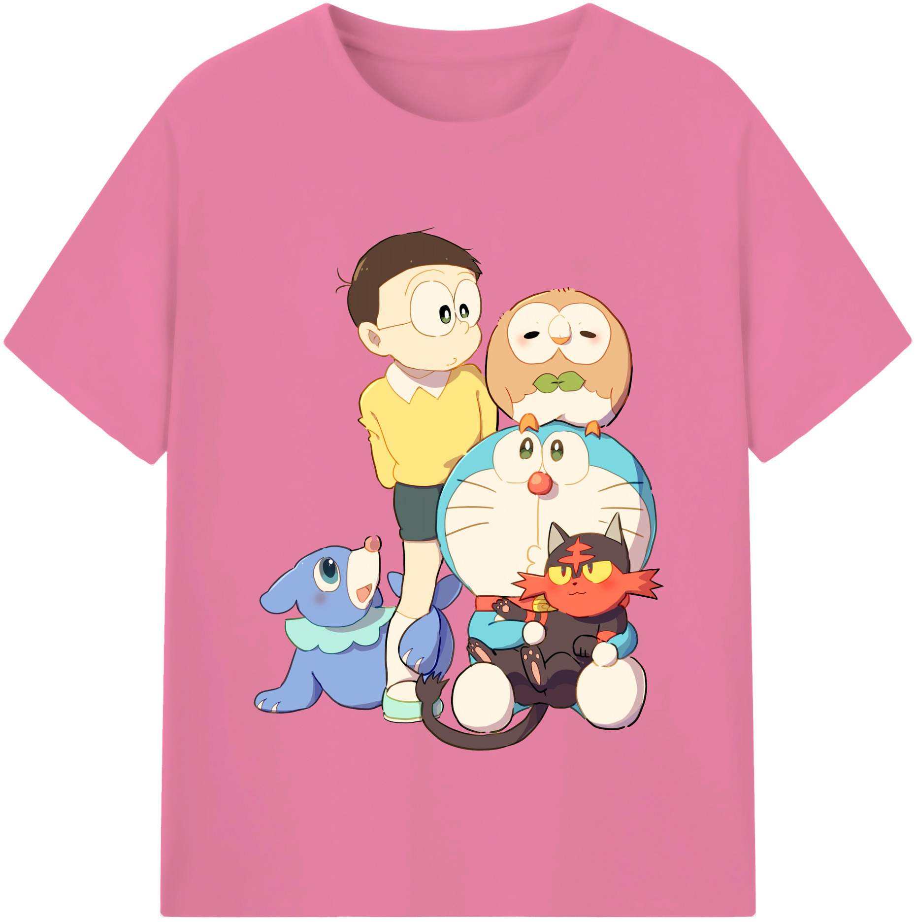 （画像用） ドラえもん Doraemon 綿100％半袖Tシャツ（フロントプリント）